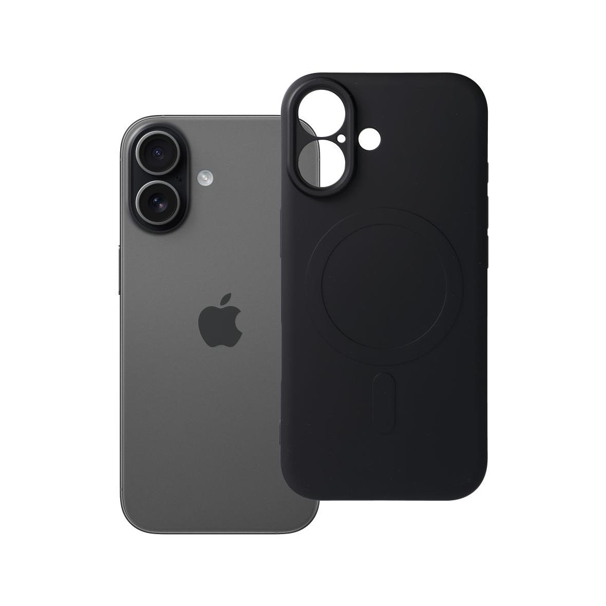 Futerał do iPhone 17 Silicone Mag Cover zgodny z MagSafe czarny