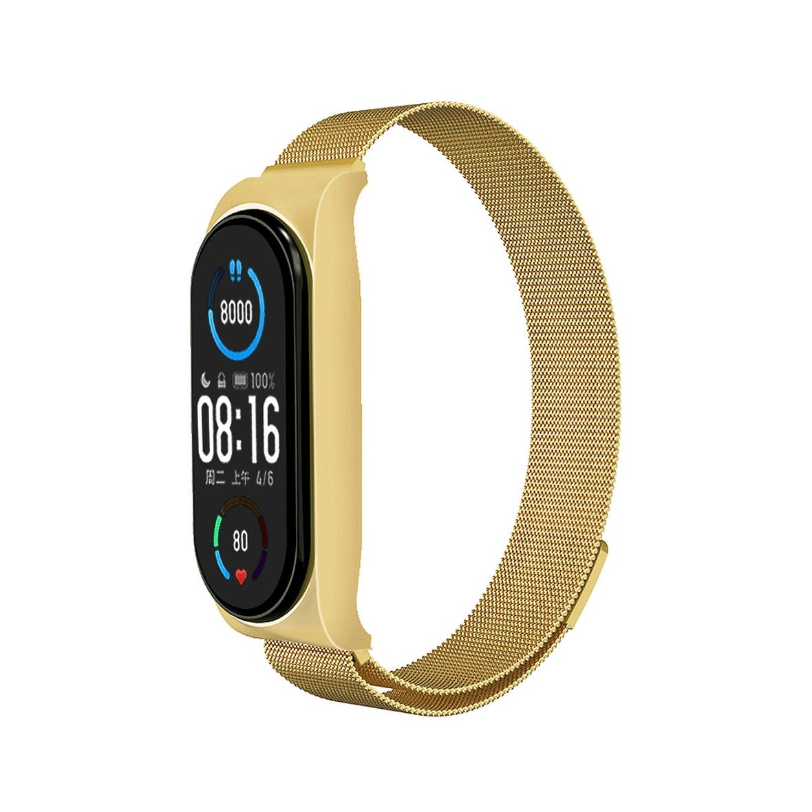 Pasek metalowy METAL do XIAOMI Mi Band 7 złoty (03)