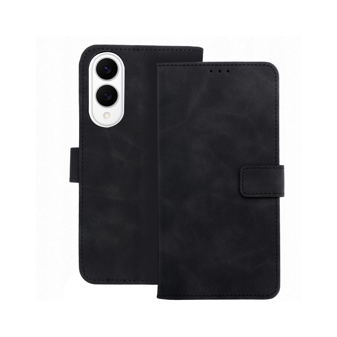 Etui z klapką na Samsung S25 EDGE Tender Book czarne