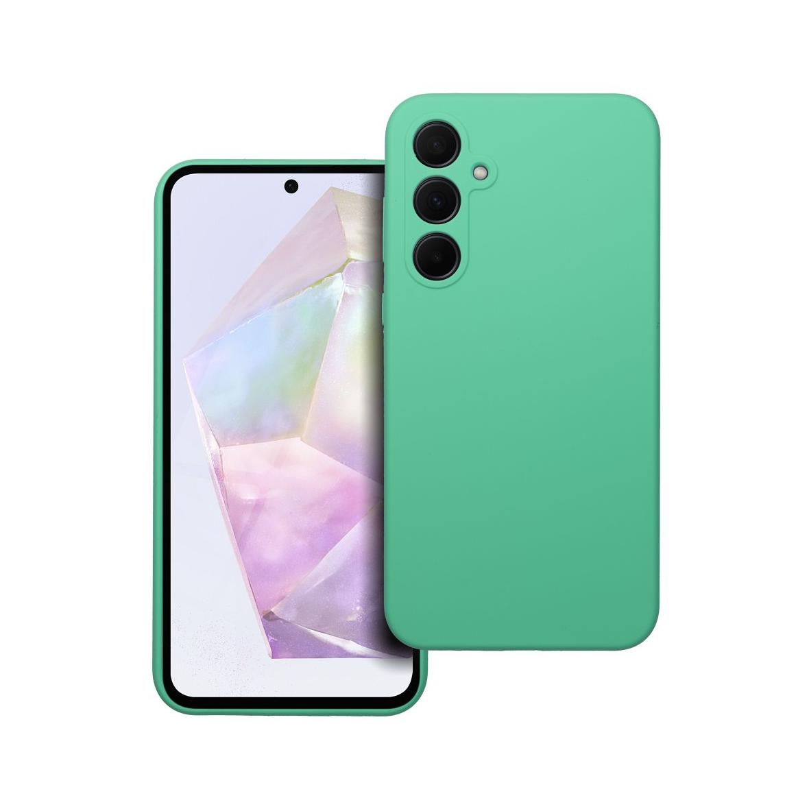 Futerał do Samsung A35 5G Silicone 2mm miętowy