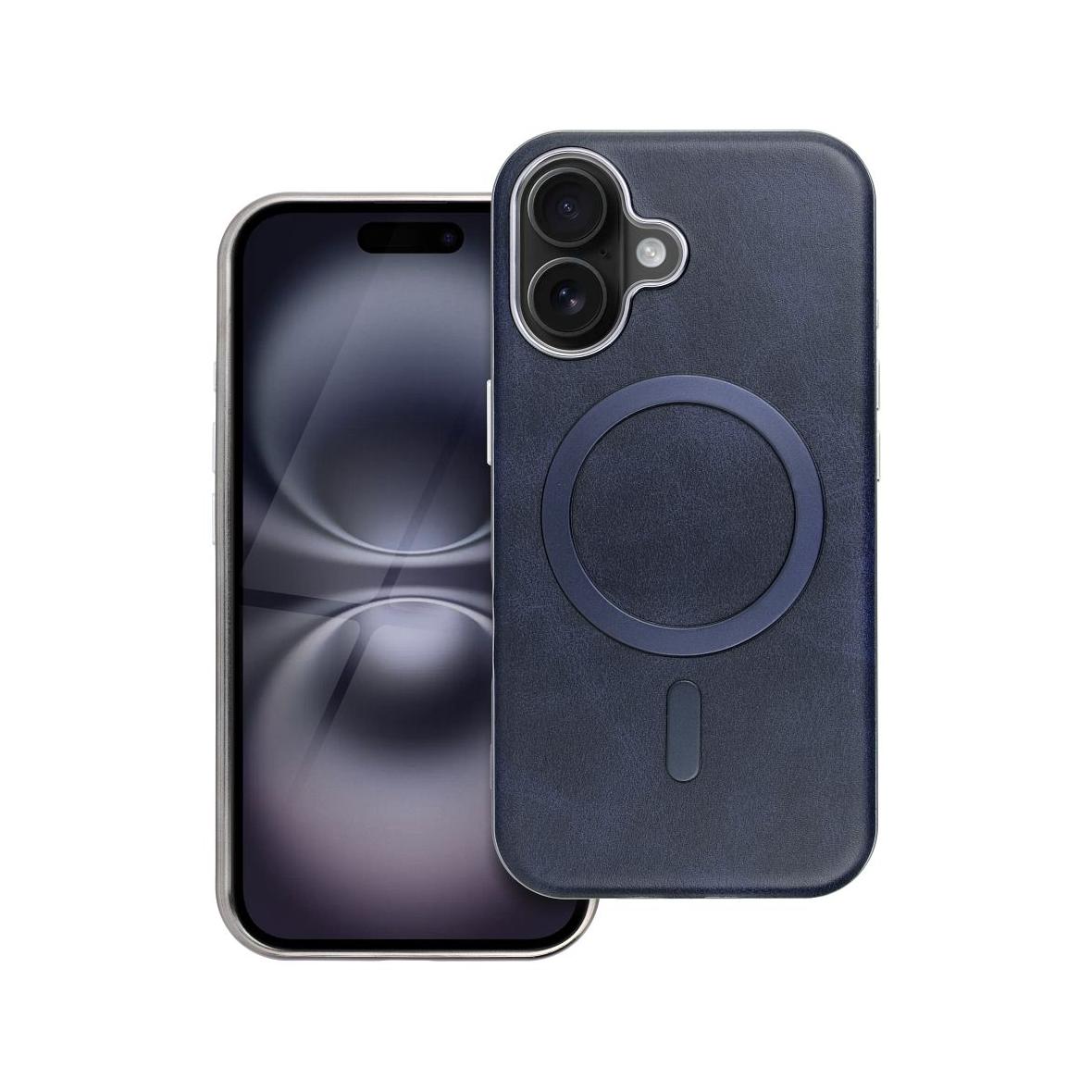 Futerał do iPhone 16 Gentleman Mag Cover zgodny z MagSafe granatowy