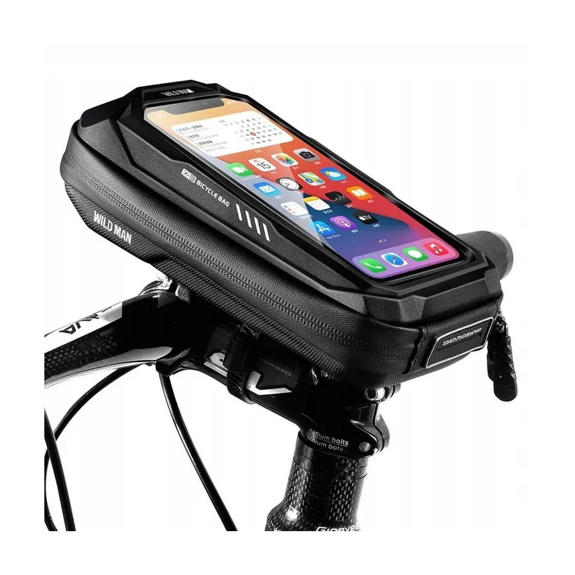 WILDMAN sakwa rowerowa na kierownicę na zamek X3 0,5L czarna