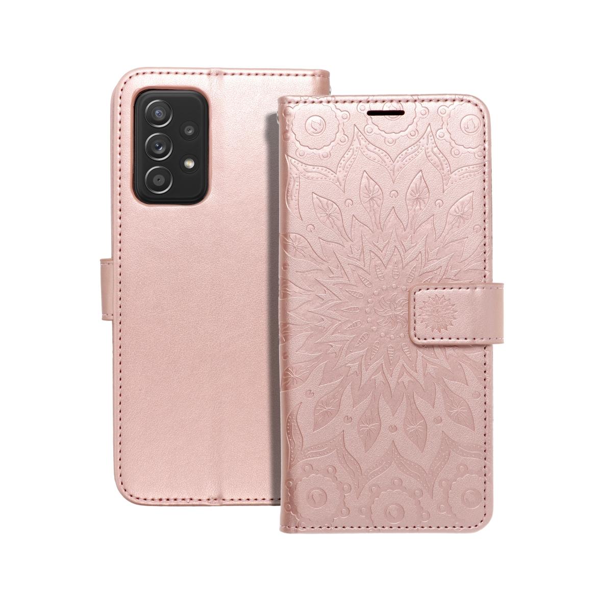 Etui z klapką na Samsung A52 5G / A52 LTE ( 4G ) / A52s 5G Mezzo Book mandala złoto-różowe