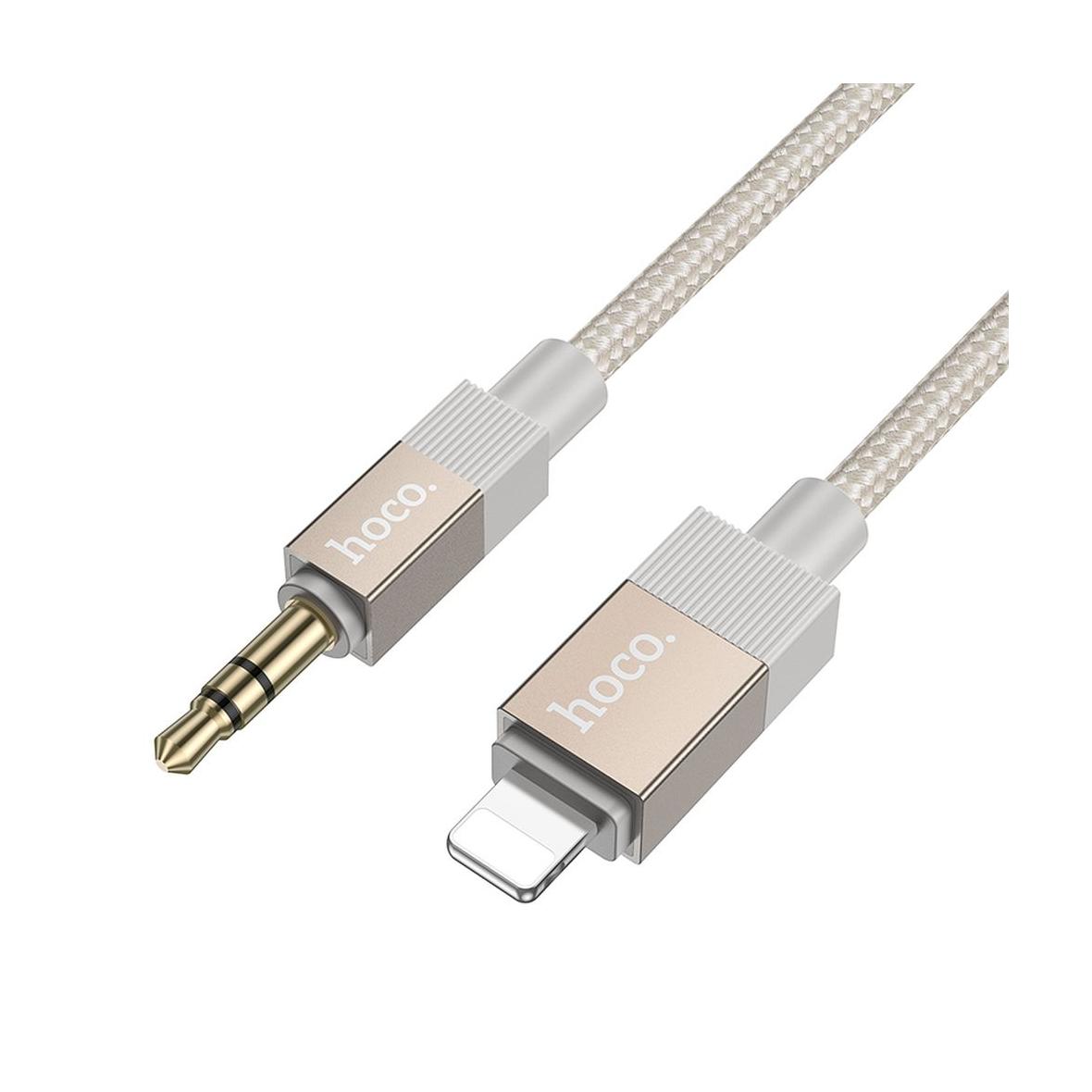 Kabel AUX Jack 3,5 mm (męski) do Lightning (męski) Hoco 1 m UPA32A złoty