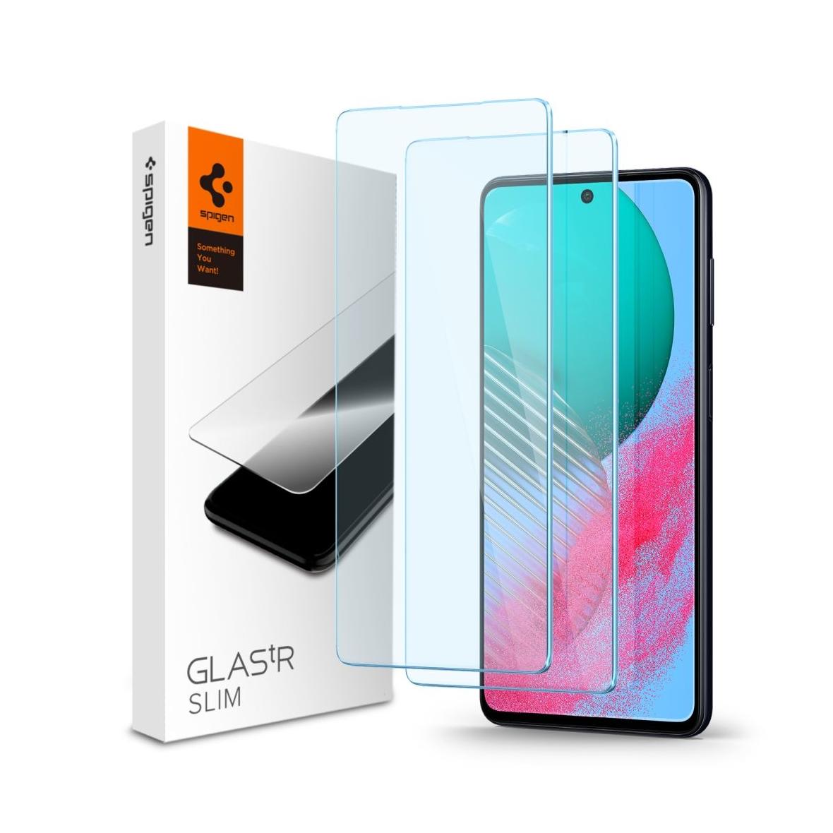 SPIGEN szkło hartowane GLAS.TR"EZ FIT" 2-pack do SAMSUNG M54 5G transparent