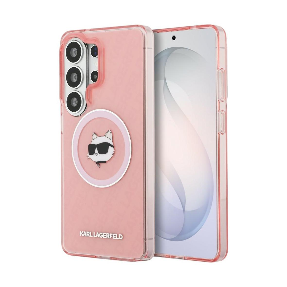 KARL LAGERFELD futerał do SAMSUNG S26 Ultra KLHMS26LHMKBCHOP (Magnetic IML Repeated Logo and Choupette) różowy