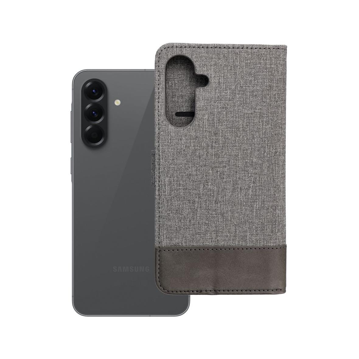 Etui z klapką na Samsung A56 5G Gomma Book szare