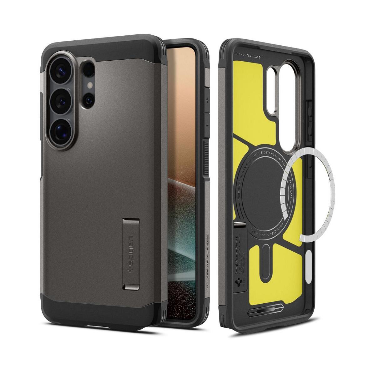 SPIGEN futerał TOUGH ARMOR kompatybilny z MagSafe do SAMSUNG S26 Ultra gunmetal