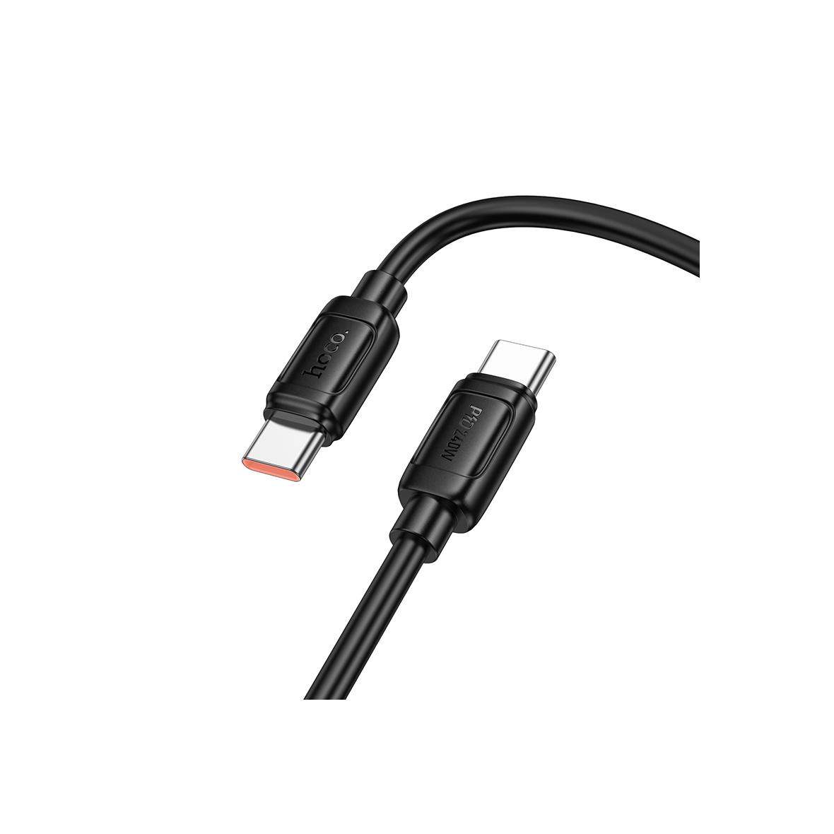 Kabel USB C do USB C Hoco PD 5A 240W 1 m X115 czarny