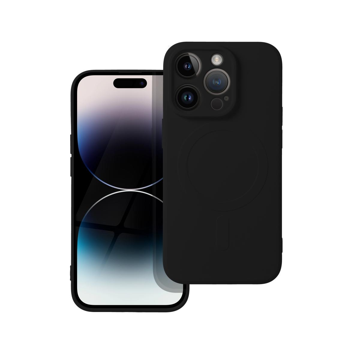 Futerał do iPhone 14 PRO Silicone Mag Cover zgodny z MagSafe czarny