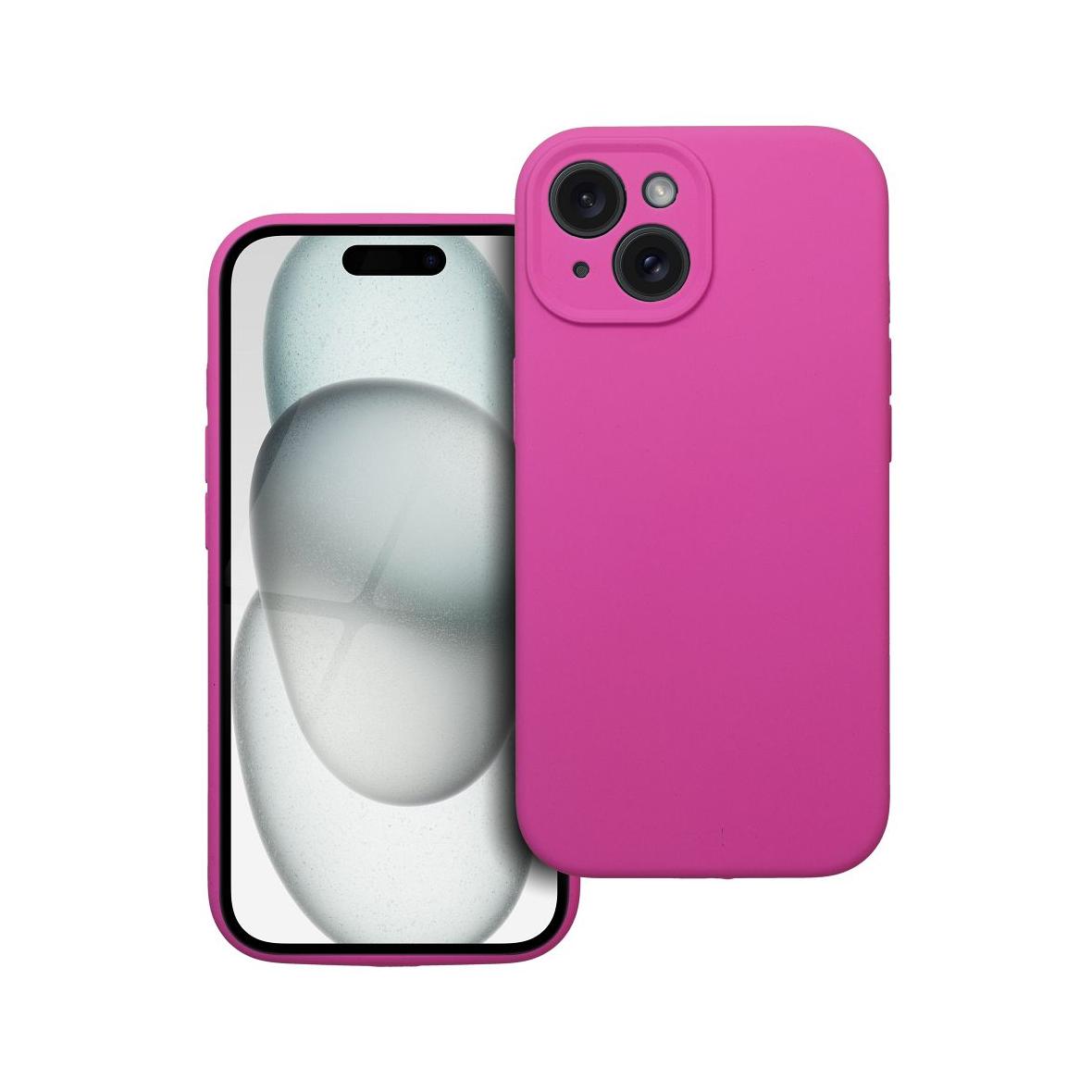 Futerał do iPhone 15 Silicone 2mm różowy