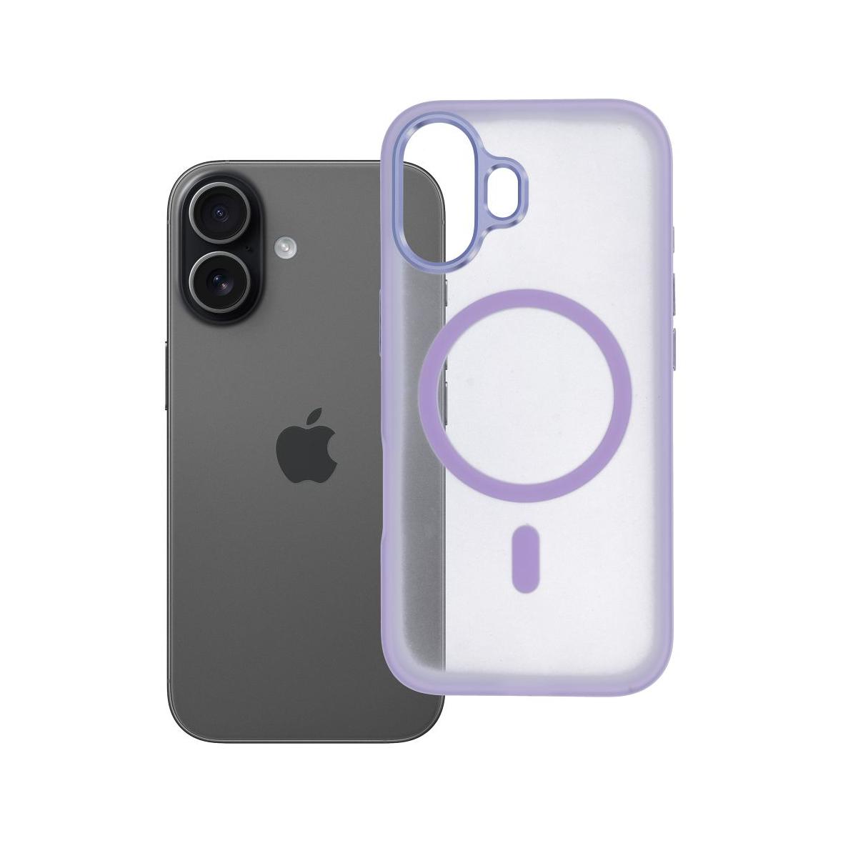 Futerał do iPhone 17 Flexline Mag Cover zgodny z MagSafe fioletowy