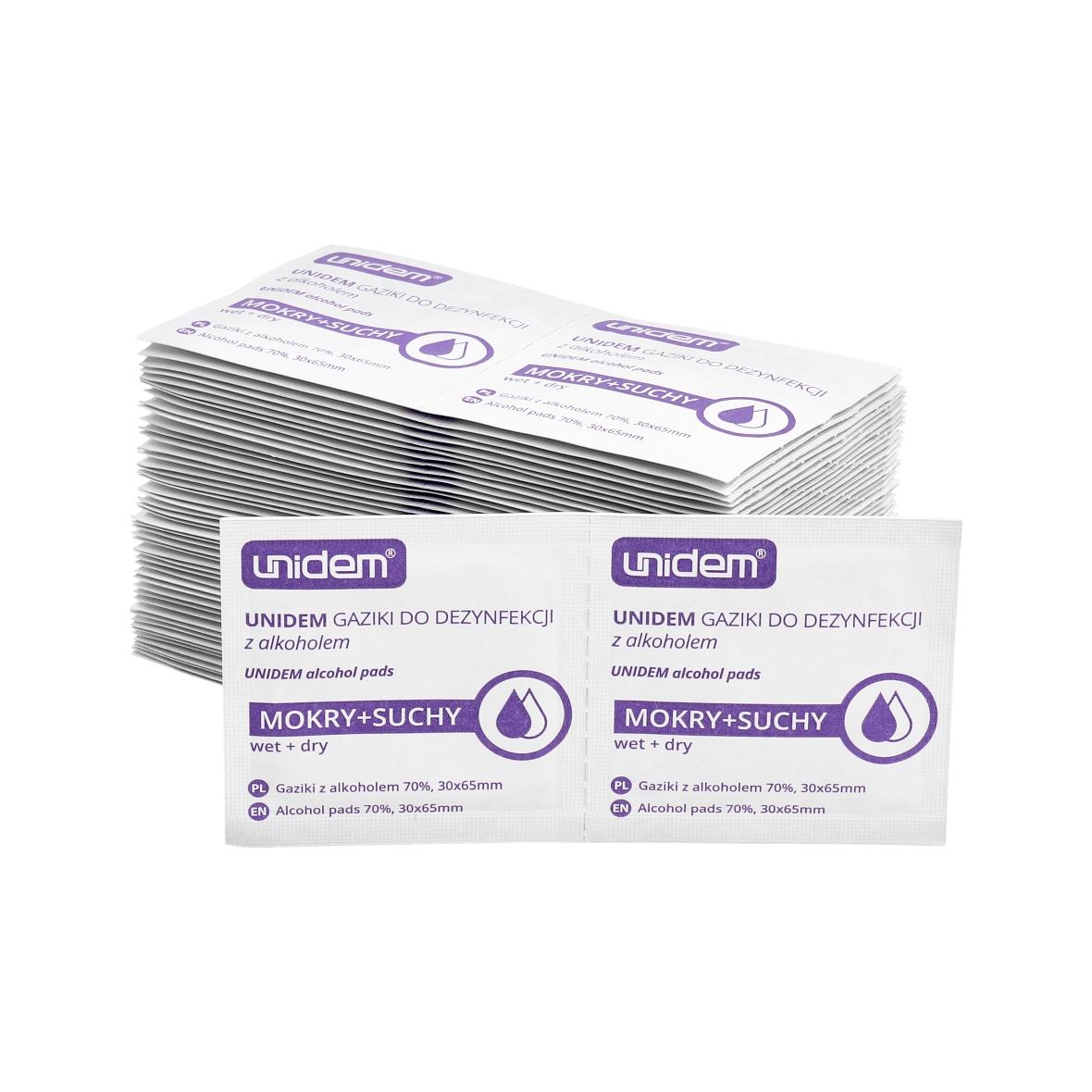 Ściereczki / gaziki do czyszczenia LCD / okularów itp. 100szt/opakowanie - dualpack sucha (50szt.) i mokra (50szt.)