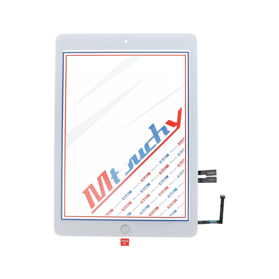 MUSTTBY Ekran dotykowy + taśma klejąca + Home do iPAD 6 (biały)