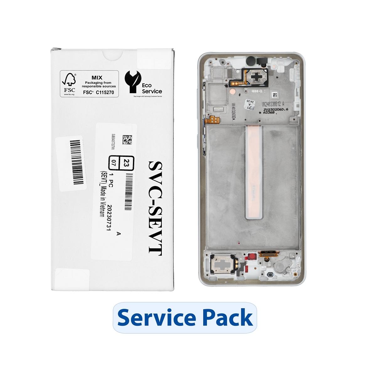 ServicePack Wyświetlacz LCD SAMSUNG A33 5G A336B GH82-28143B  White