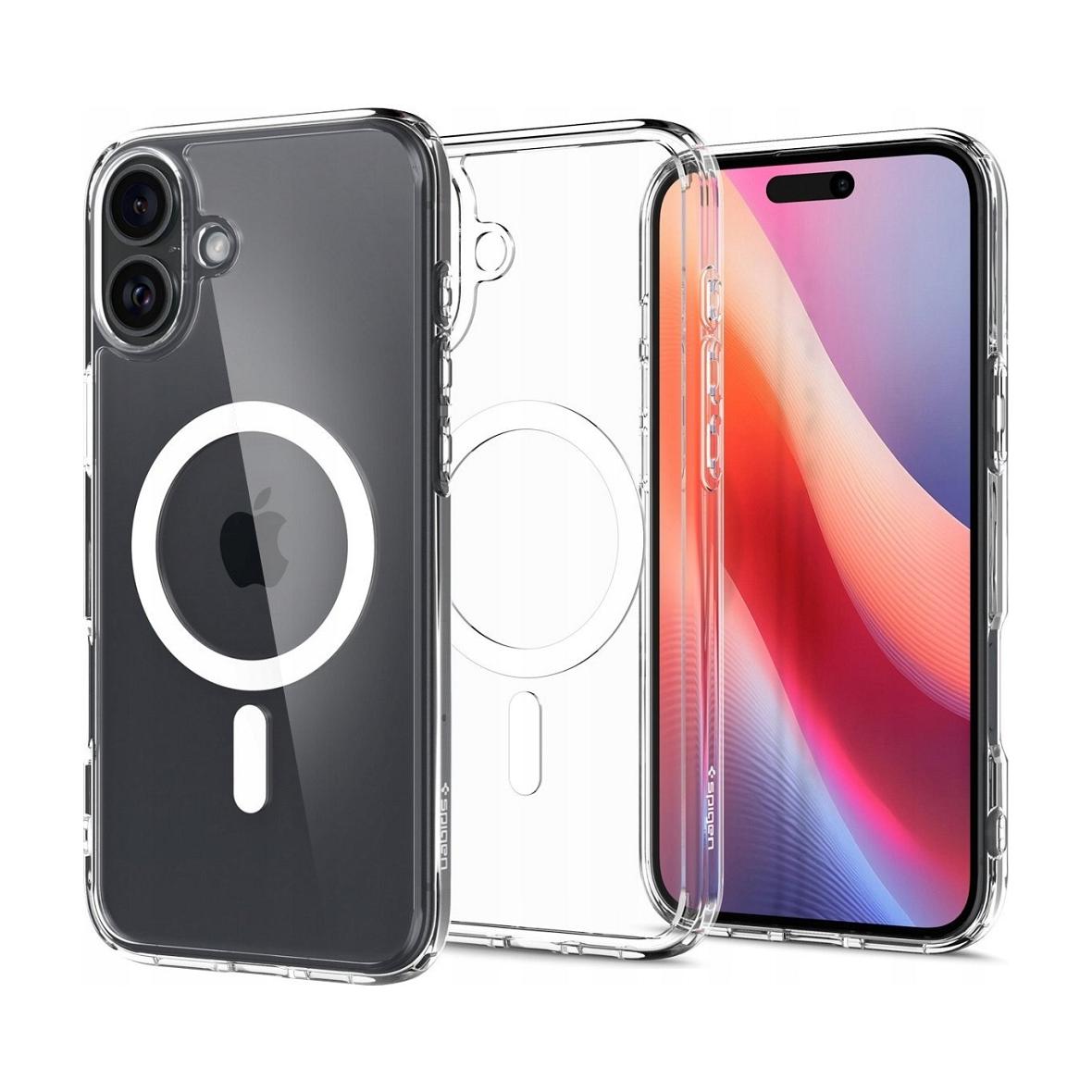 SPIGEN futerał ULTRA HYBRID MAG kompatybilny z MagSafe do IPHONE 16 Plus white