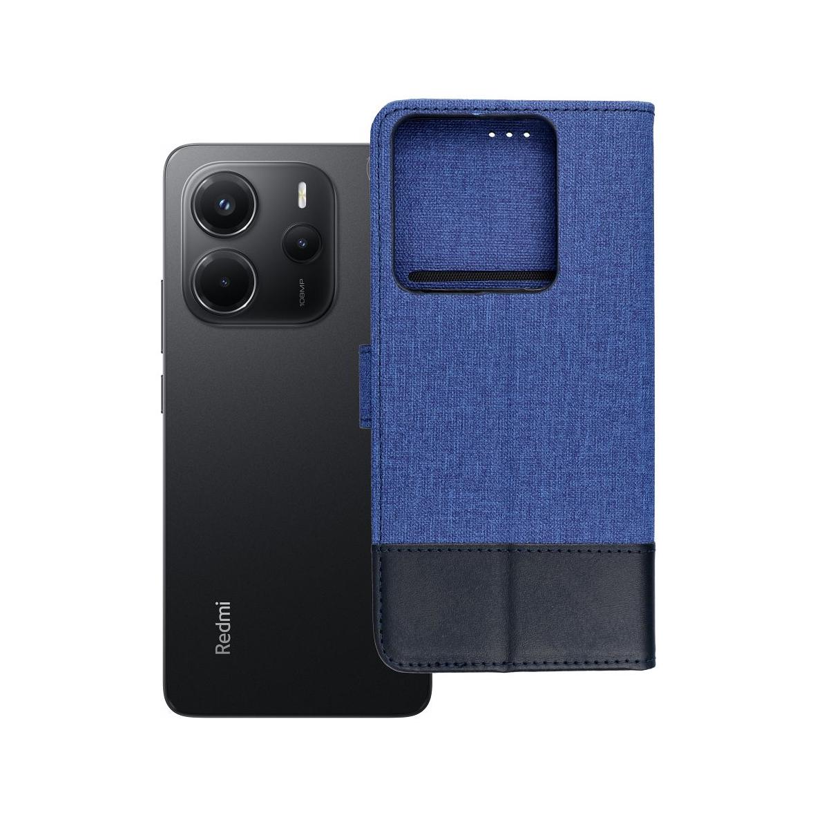 Etui z klapką na Xiaomi Redmi Note 14 4G (GLOBAL - 163,25mm x 76,55mm x 8,16mm) Gomma Book niebieskie