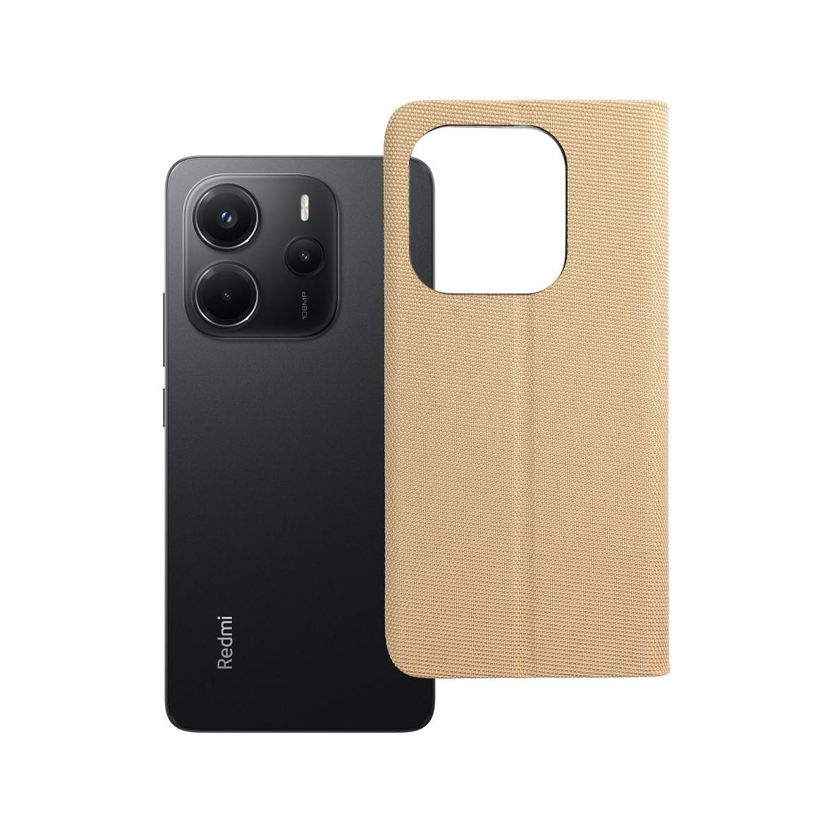 Etui z klapką na Xiaomi Redmi NOTE 14 4G (GLOBAL - 164,84mm x 78,15mm x 8,16mm) Sensitive Book złote
