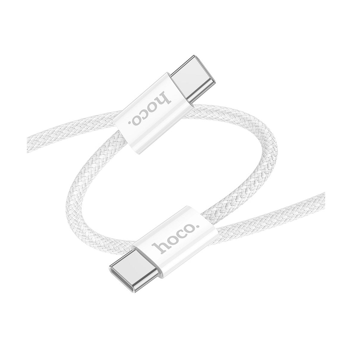 EOL HOCO kabel Typ C do Typ C PD QC3.0 3A 60W X104 1 m biały