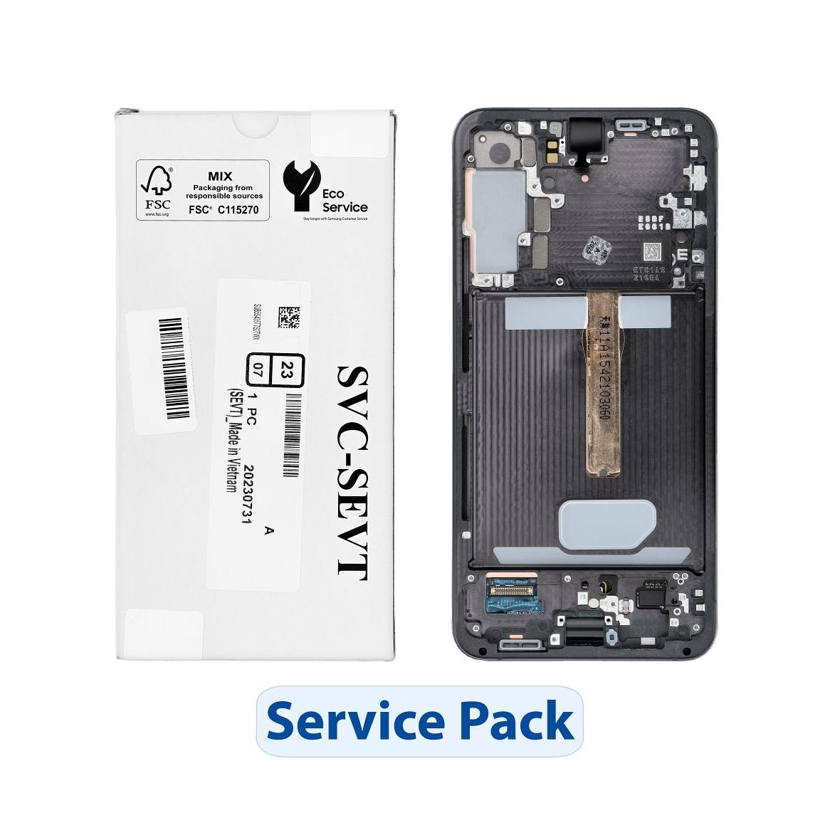 ServicePack Wyświetlacz LCD SAMSUNG S22 Plus S906 GH82-27500A Black