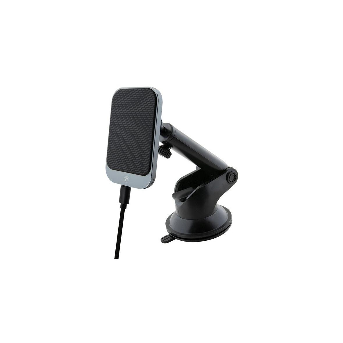Uchwyt na telefon do samochodu indukcyjny BMW zgodny z MagSafe 15W do szyby / kratki Signature Edition BMMWCCDTPK czarny