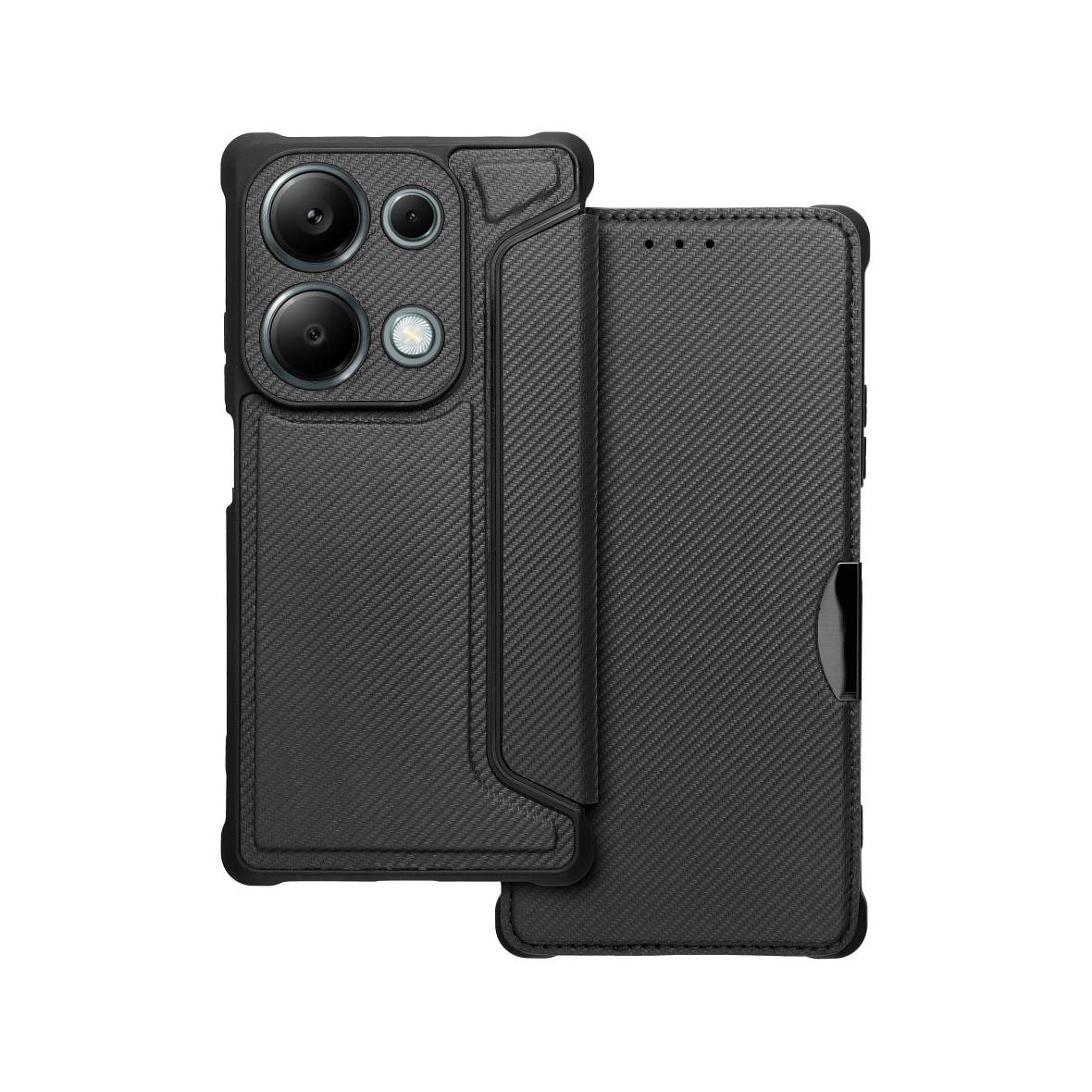 Etui z klapką na Xiaomi Redmi NOTE 13 PRO 4G / Poco M6 PRO 4G Razor Book czarne