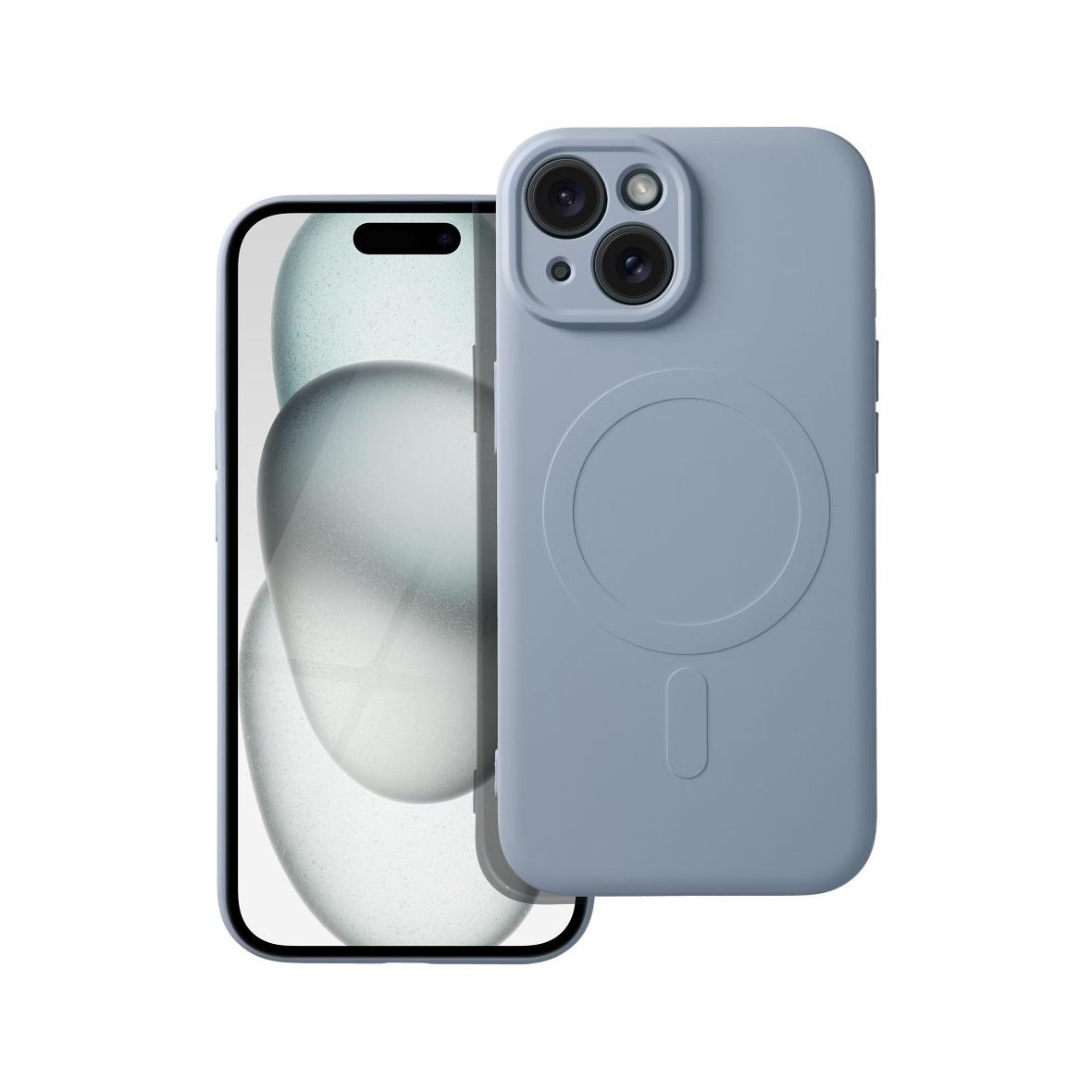 Futerał do Samsung A37 Silicone Mag Cover zgodny z MagSafe jasnoniebieski