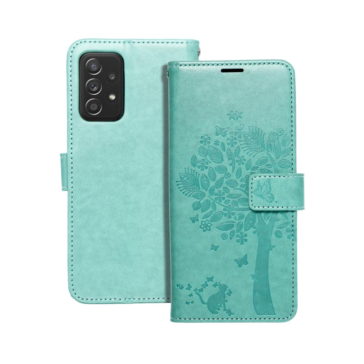 Etui z klapką na Samsung A52 5G / A52 LTE ( 4G ) / A52s 5G Mezzo Book drzewo zielone