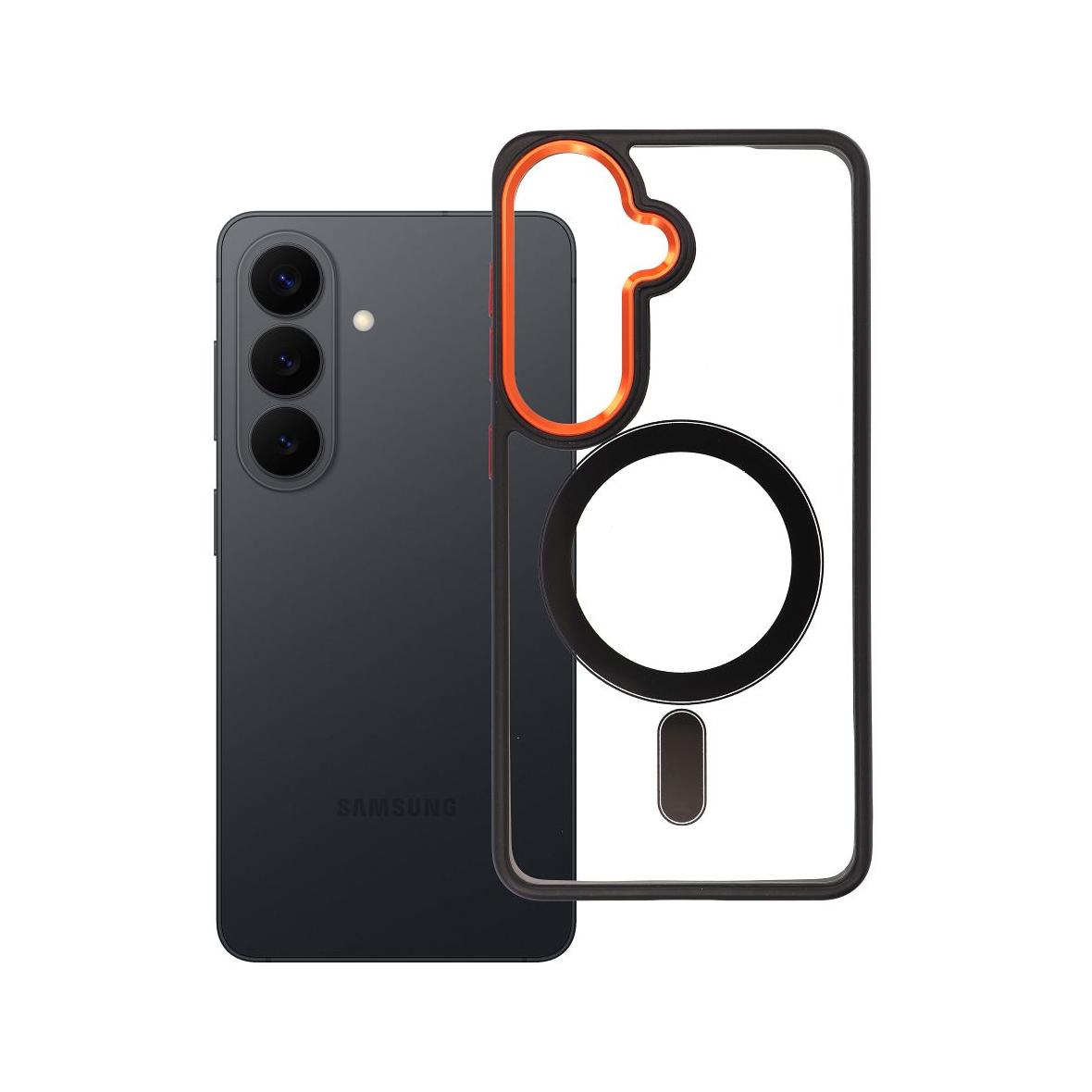 Futerał do Samsung S26 Color Edge Mag Cover zgodny z MagSafe czarno złoty
