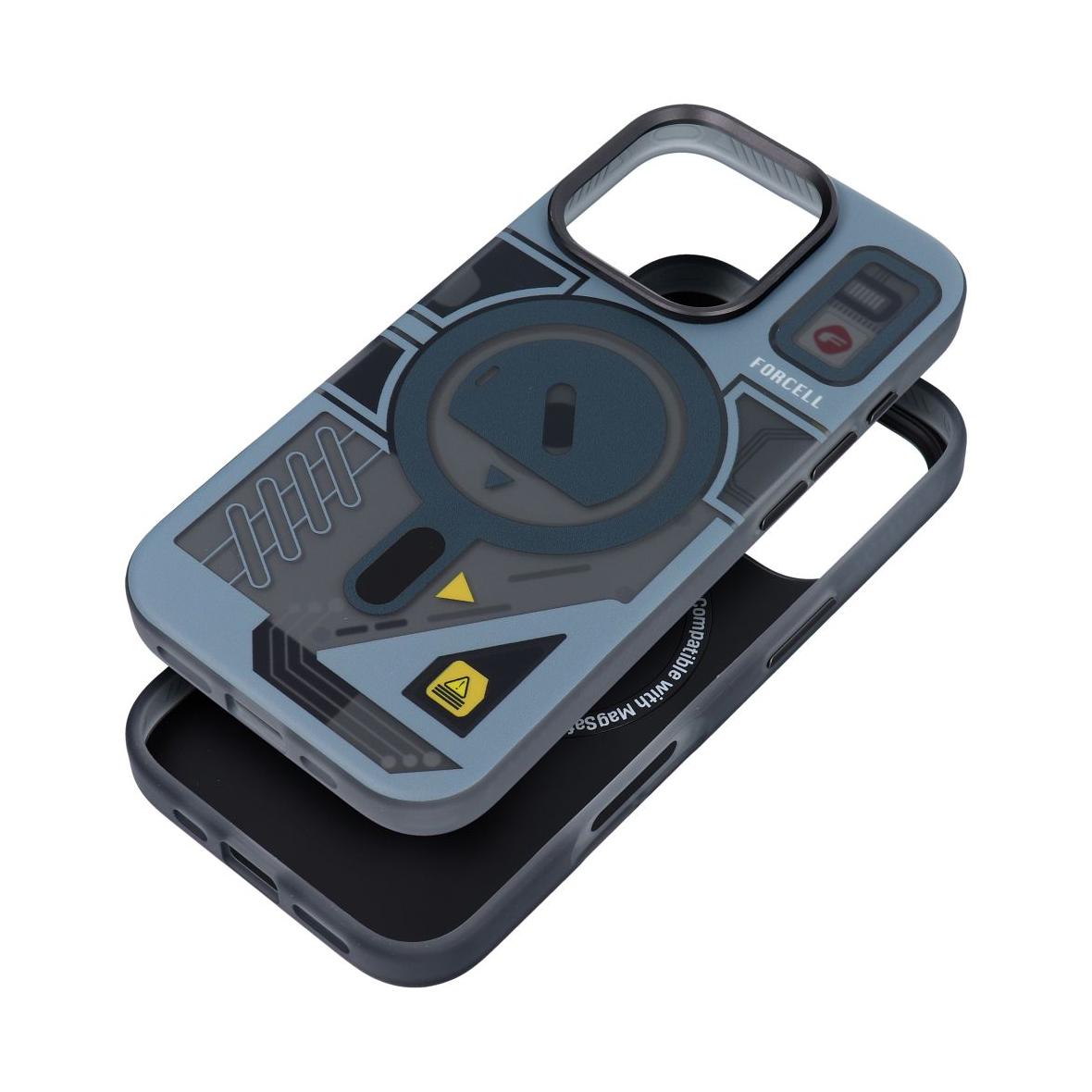 Etui na iPhone 16 PRO MAX Forcell F-Protect Levels Dual Layer 4D technology zgodny z MagSafe Military Drop-Test cyber grey