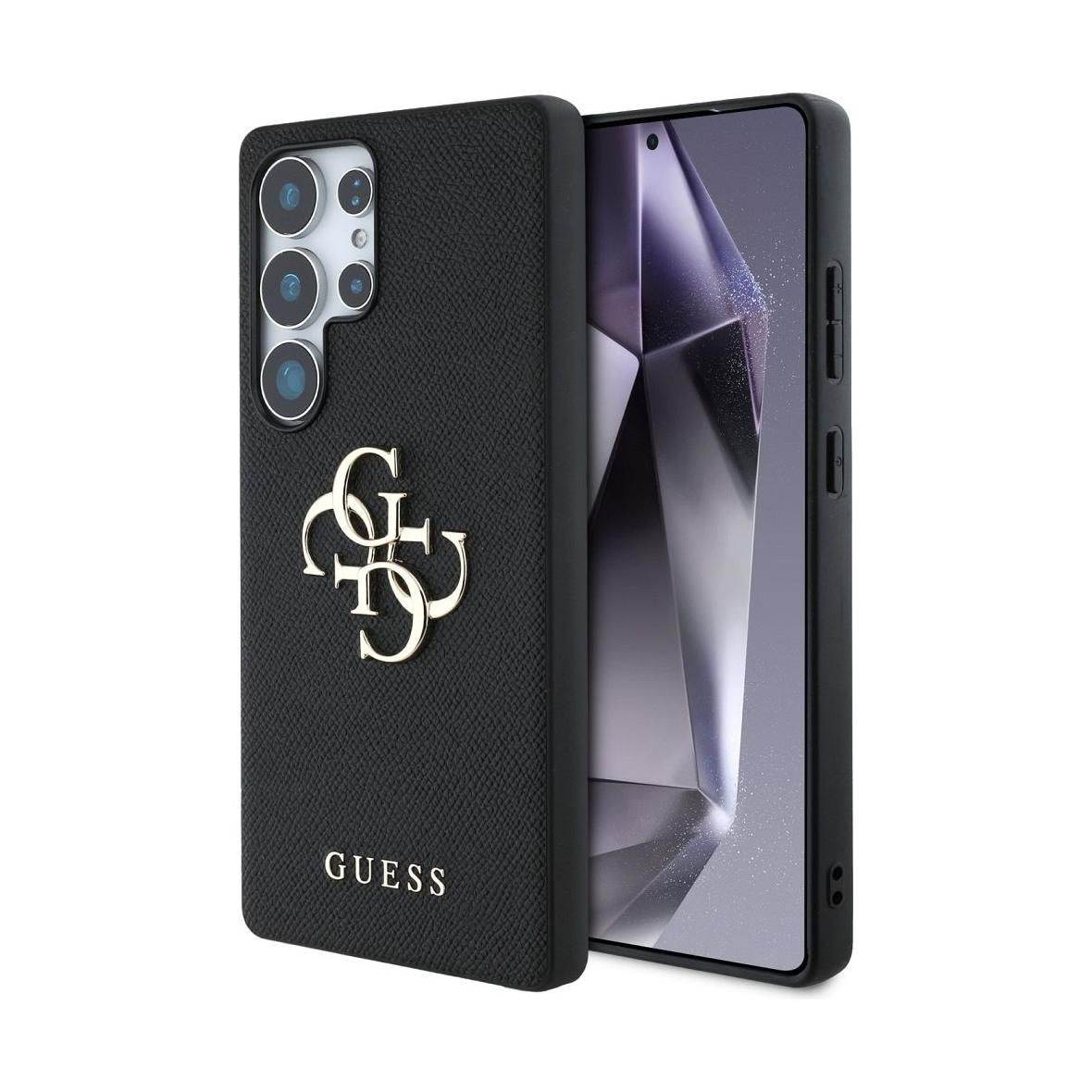 GUESS futerał do SAMSUNG S25 Ultra GUHCS25LPGT4MBK (PU Grained Big 4G and Classic Logo) czarny