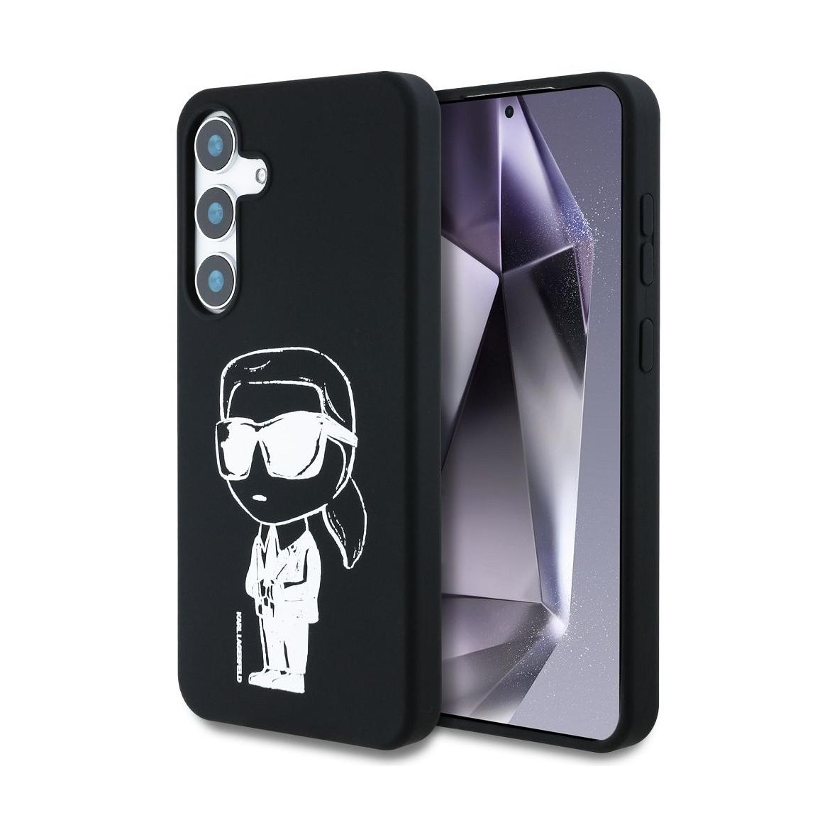 KARL LAGERFELD futerał do SAMSUNG S25 KLHMS25SPNYKGRTK (Magnetic Silicone Graffiti Ikonik) czarny