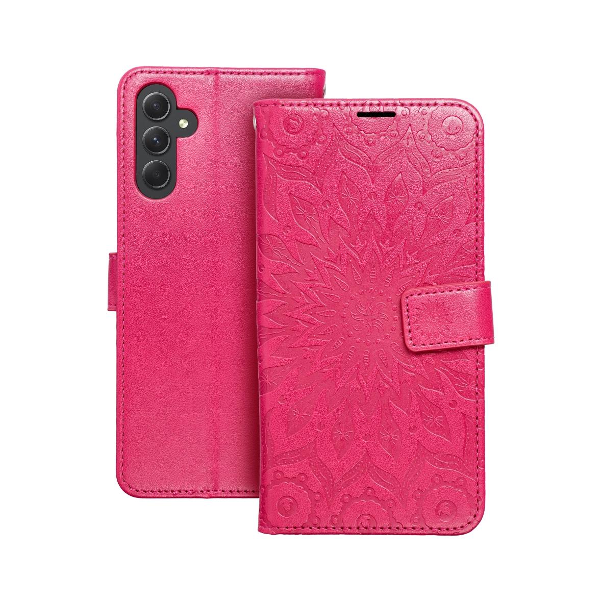 Etui z klapką na Samsung A14 4G / A14 5G Mezzo Book mandala magenta