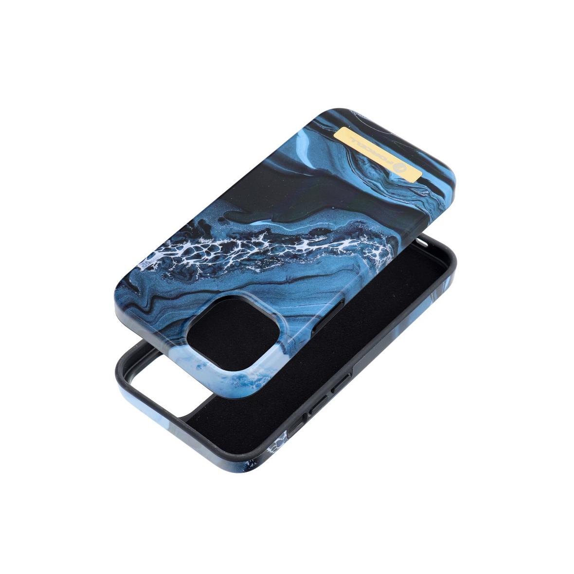 Etui na iPhone 14 Forcell F-Protect Mirage zgodny z MagSafe ocean marble