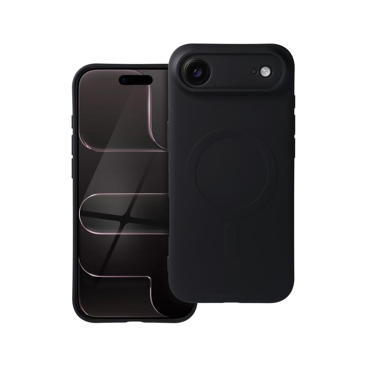 Futerał do iPhone 17 AIR Silicone Mag Cover zgodny z MagSafe czarny