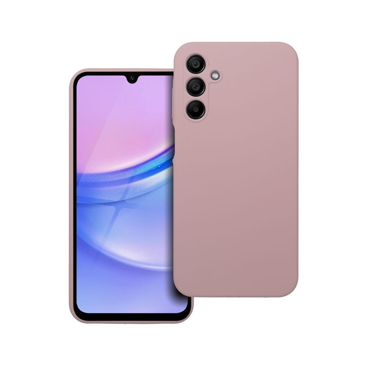 Futerał do Samsung A15 5G / A15 4G Silicone 2mm pudrowy róż