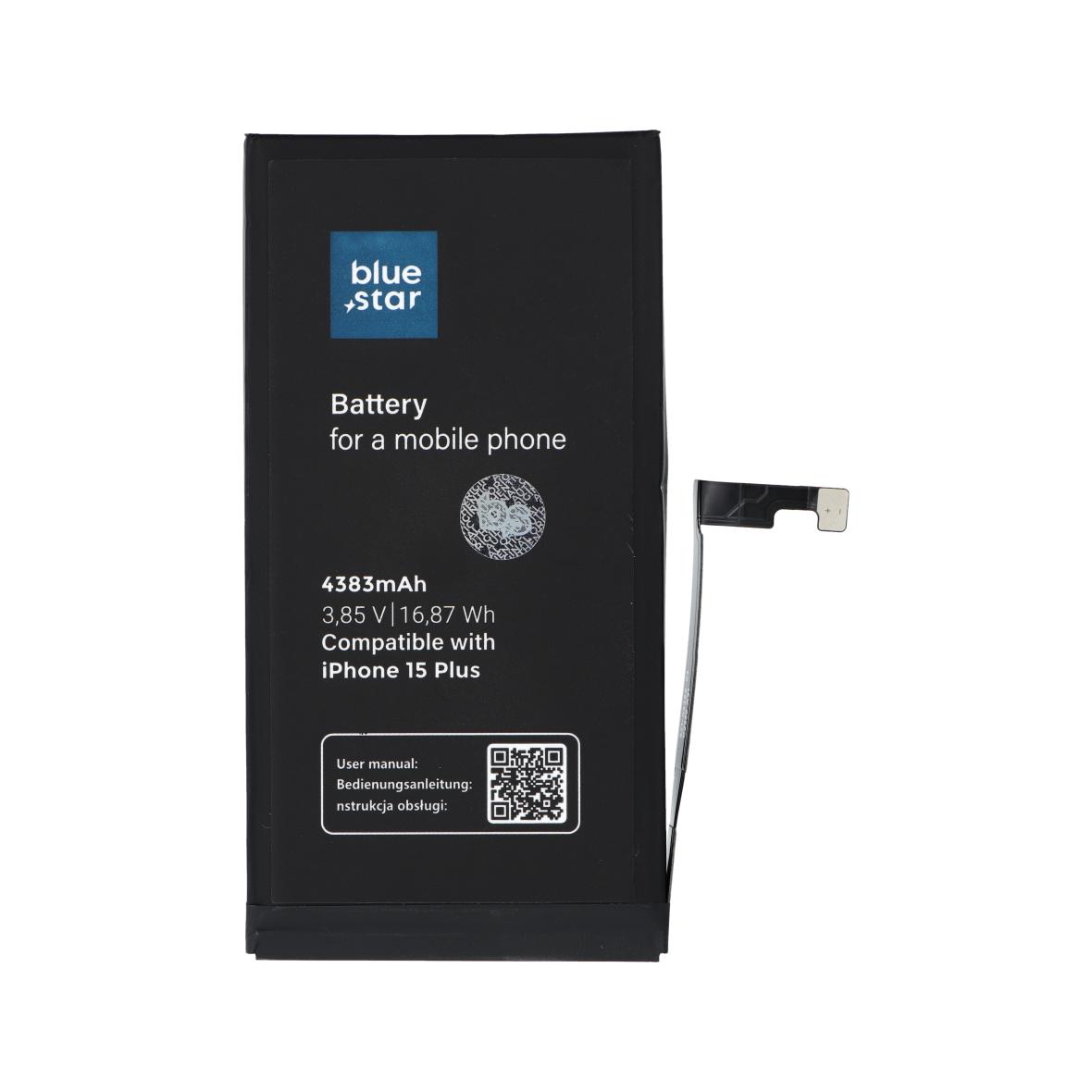 Bateria do iPhone 15 PLUS 4383 mAh Blue Star HQ