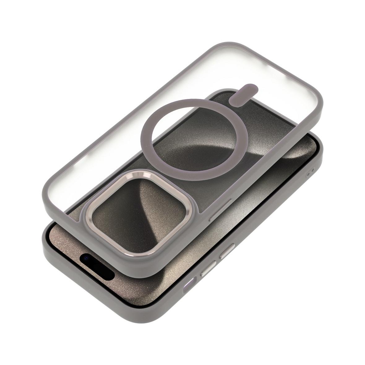 Futerał MATTE MAG COVER kompatybilny z MagSafe do IPHONE 15 Pro tytanowy