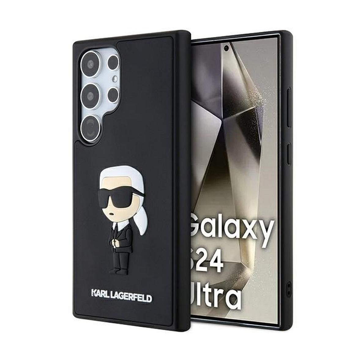 KARL LAGERFELD futerał do SAMSUNG S24 Ultra KLHCS24L3DRKINK (3D RUBBER IKONIK NFT) czarny