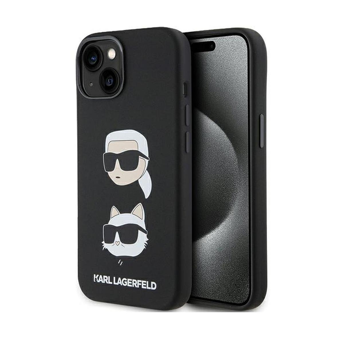 KARL LAGERFELD futerał do IPHONE 15 KLHCP15SSDHKCNK (Silicone KC) czarny