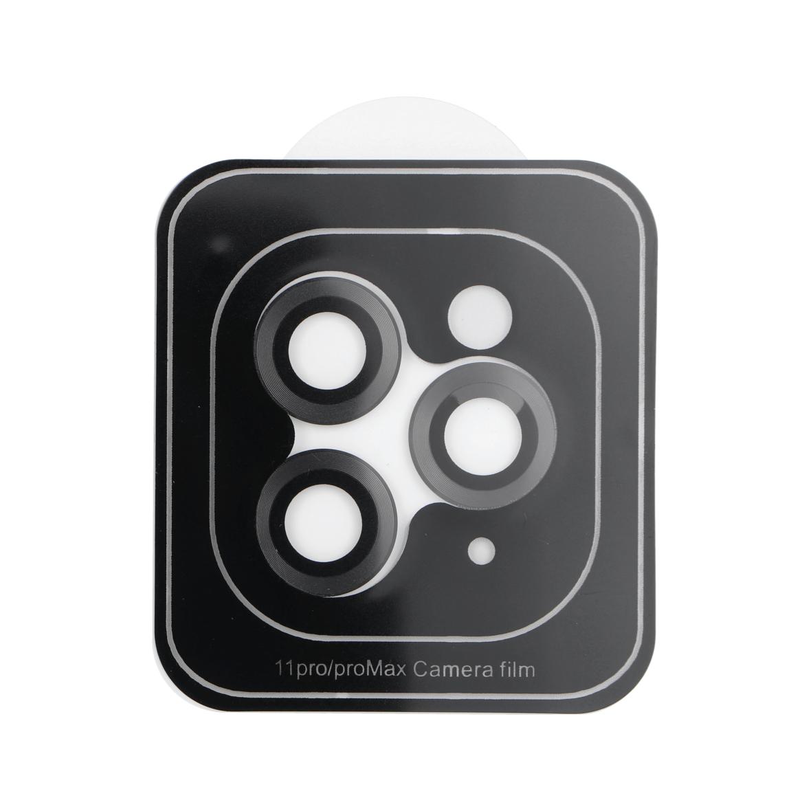Osłona aparatu PROTECTOR 9H + aplikator do IPHONE 11 PRO / 11 PRO MAX czarna