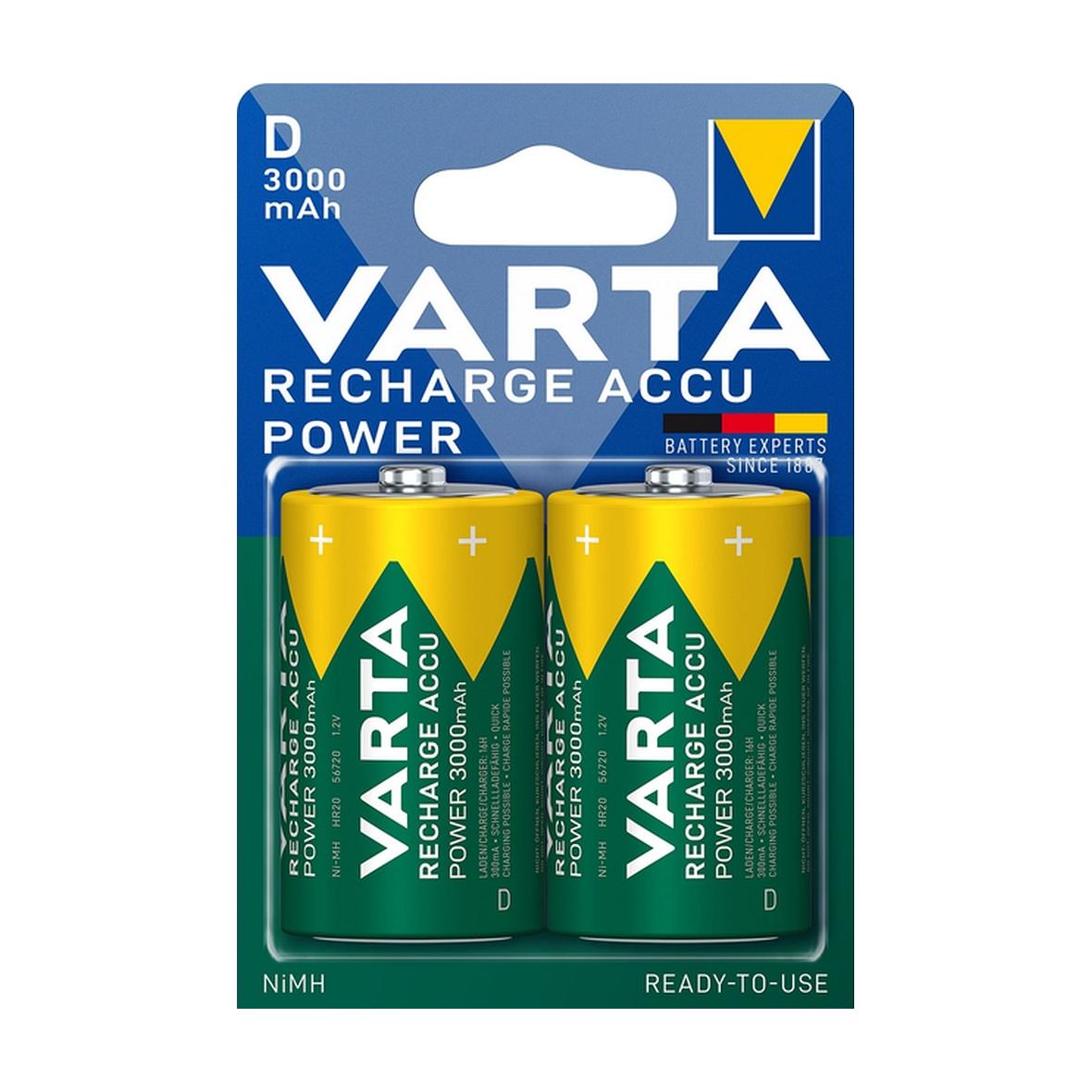 VARTA bateria akumulatorowa R20 (Typ D) 3000mAh Accu Power 2 szt