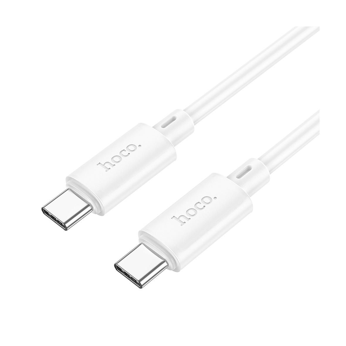 Kabel USB C do USB C Hoco PD 3A 60W 1 m X88 biały