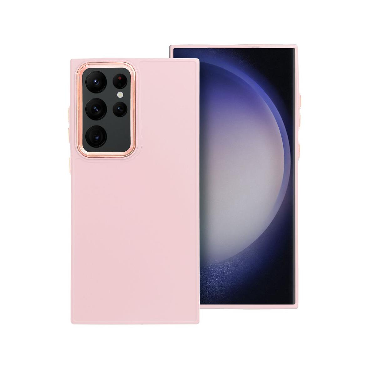 Futerał do Samsung S23 ULTRA Frame pudrowy róż