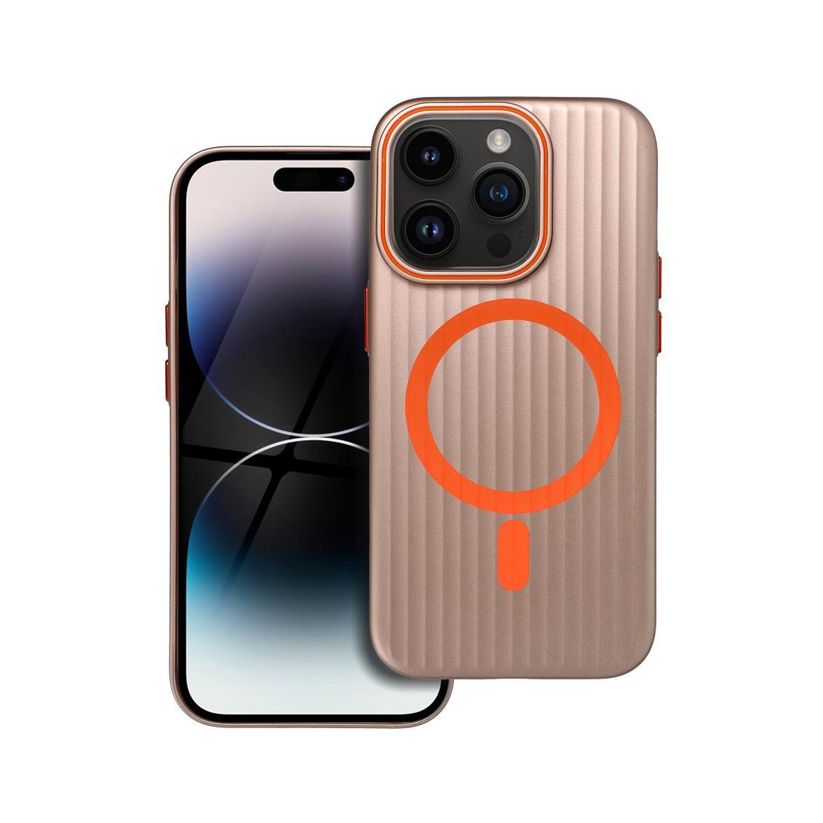 Futerał do iPhone 14 PRO Simply zgodny z MagSafe tytanowy pustynny