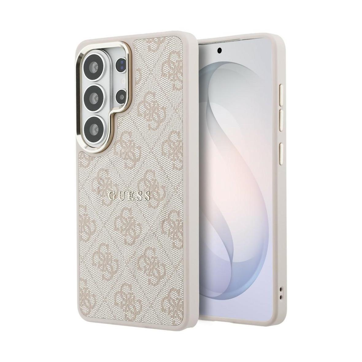 GUESS futerał do SAMSUNG S26 Ultra GUHMS26LP4MSEGCP (4G Embossed Ring MagSafe) różowy