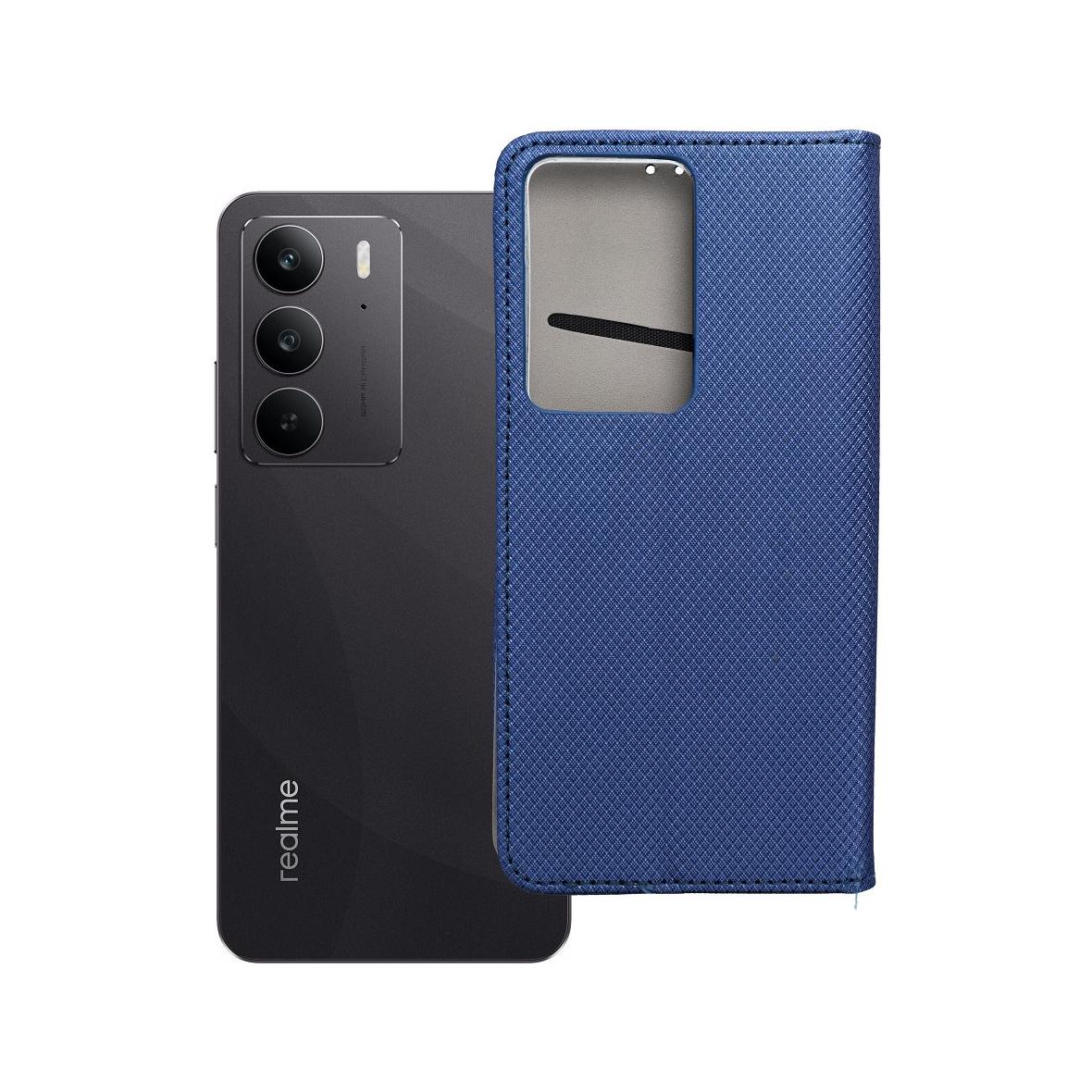 Etui z klapką na Realme C75 Smart Case Book granatowe