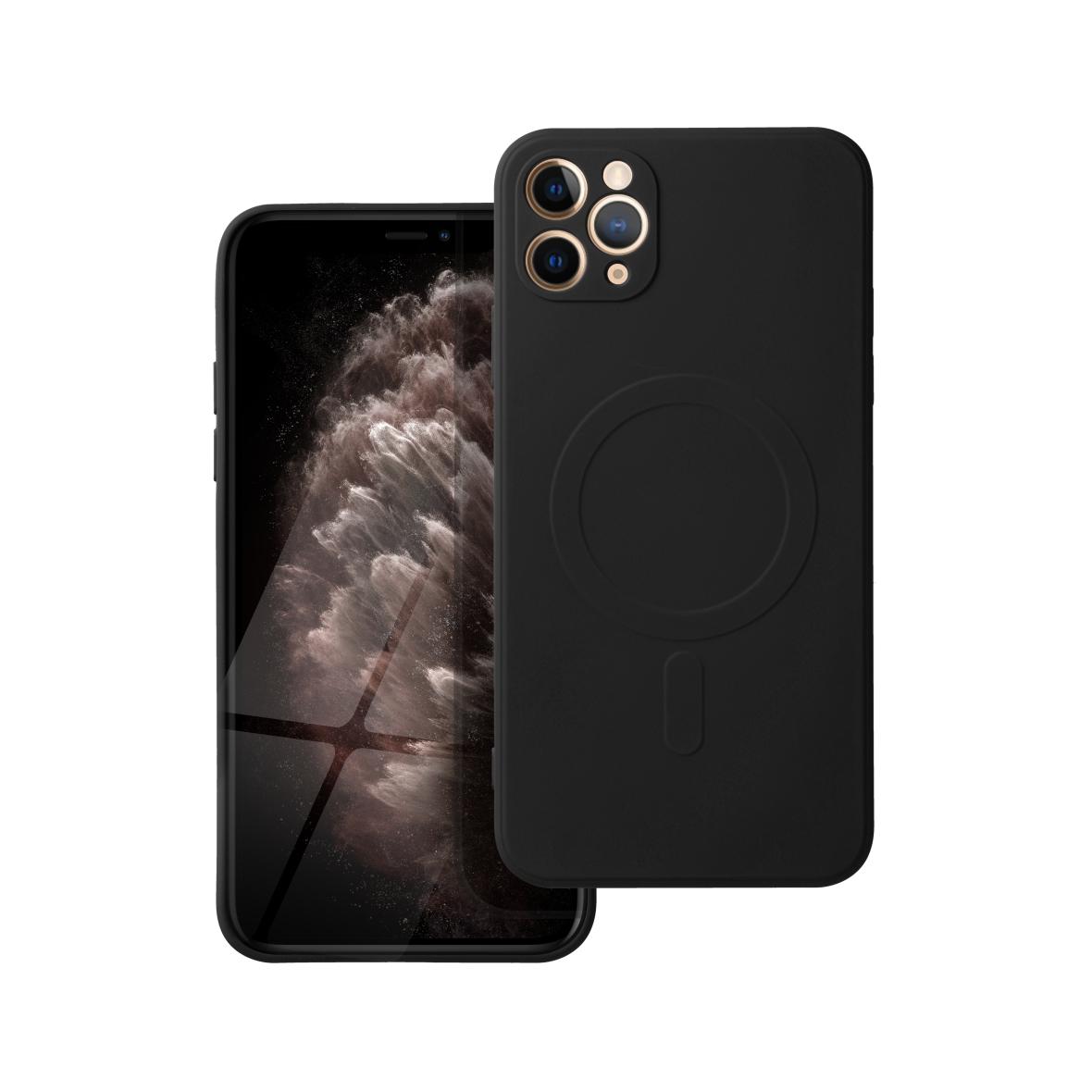 Futerał do iPhone 11 PRO MAX Silicone Mag Cover zgodny z MagSafe czarny