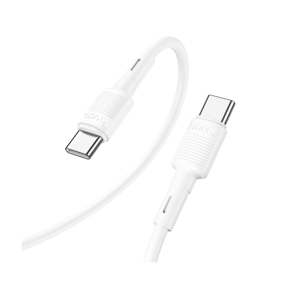 Kabel USB C do USB C Hoco PD 3A 60W 1 m X83 biały
