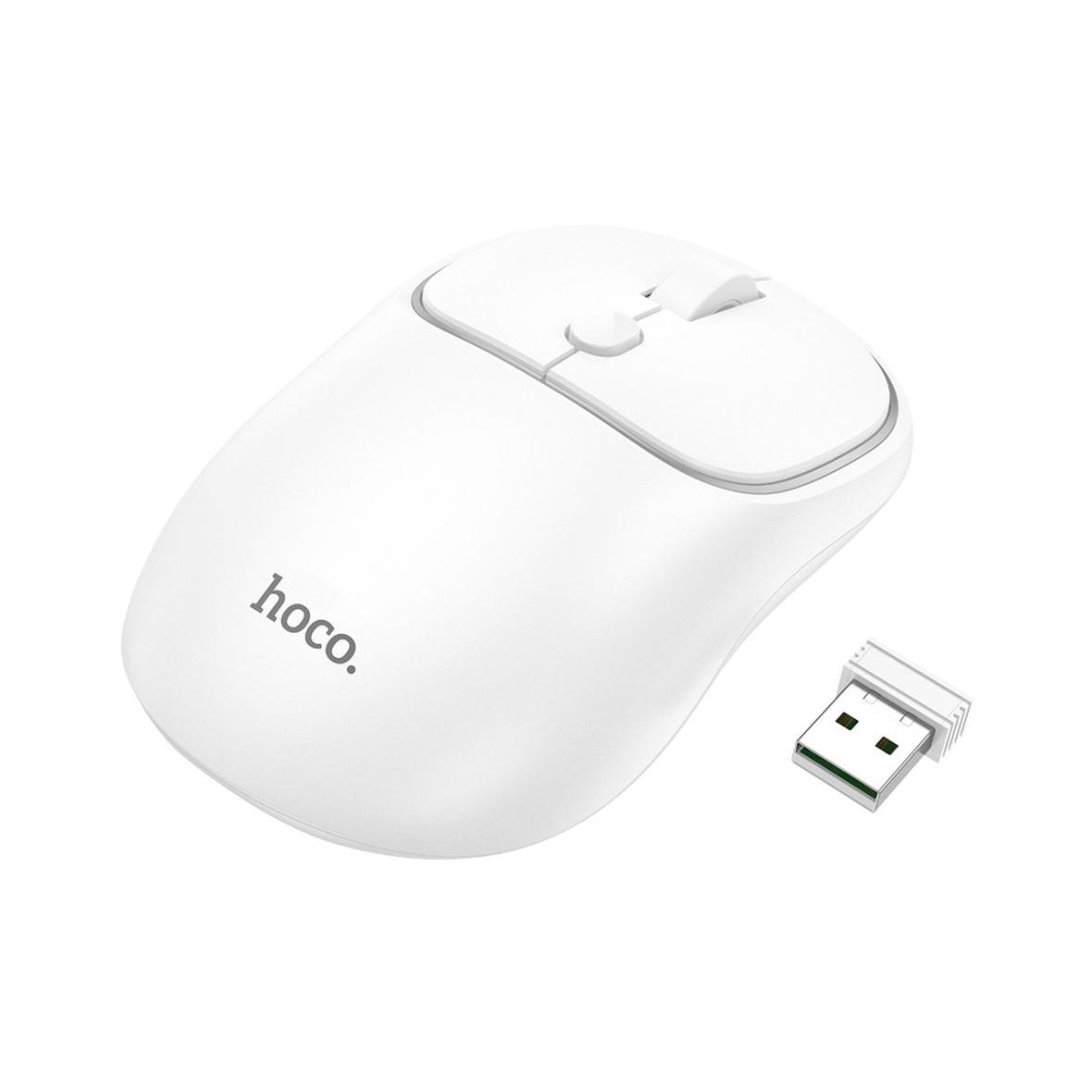 Myszka bezprzewodowa Hoco 2,4G 1600 dpi GM25 biała